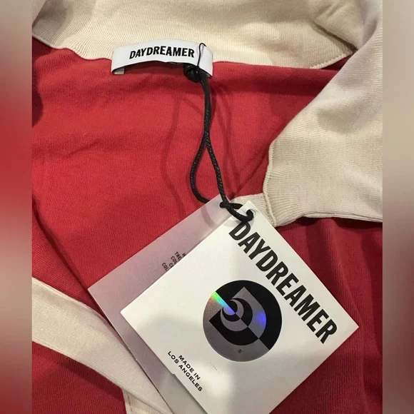 Daydreamer Amore Stripe Cotton Graphic Rugby Long Sleeve Pullover Size XL NWT - Picture 8 of 8